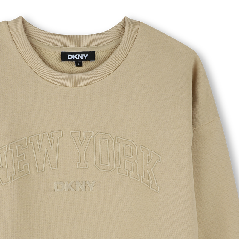Sweatshirt van fleece katoen DKNY 
                        UNISEX