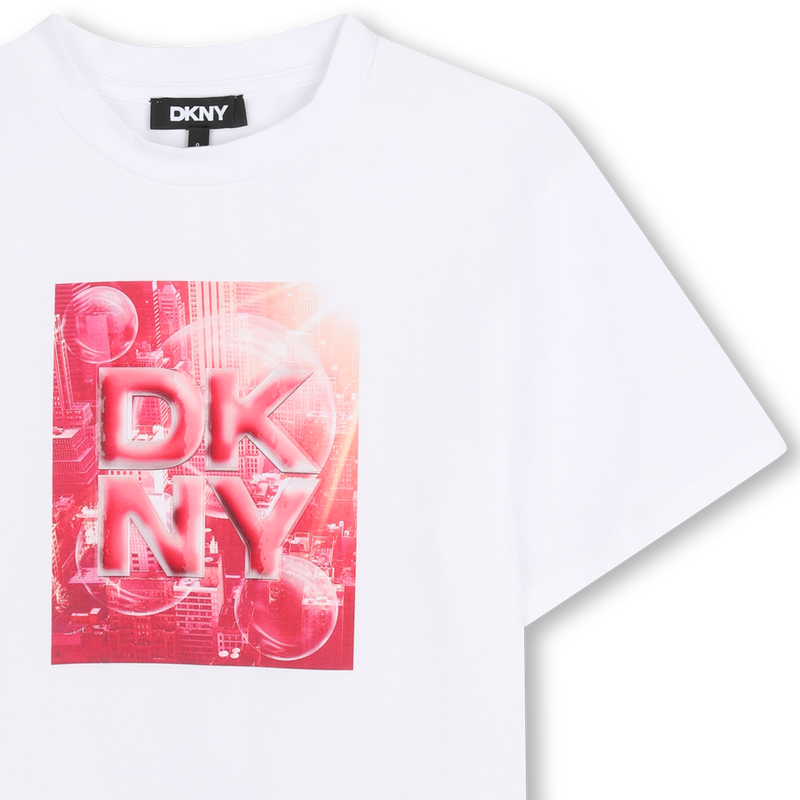 T-SHIRT MET KORTE MOUWEN DKNY 
                        GIRL