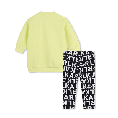Complete set van jurk en broek KARL LAGERFELD KIDS MEISJE