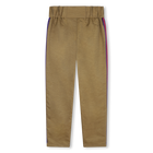 Broek met gestreepte biezen KARL LAGERFELD KIDS 
                    GIRL