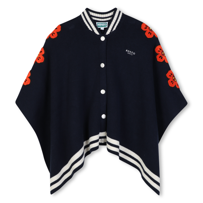 Gebreide cape KENZO KIDS 
                        GIRL