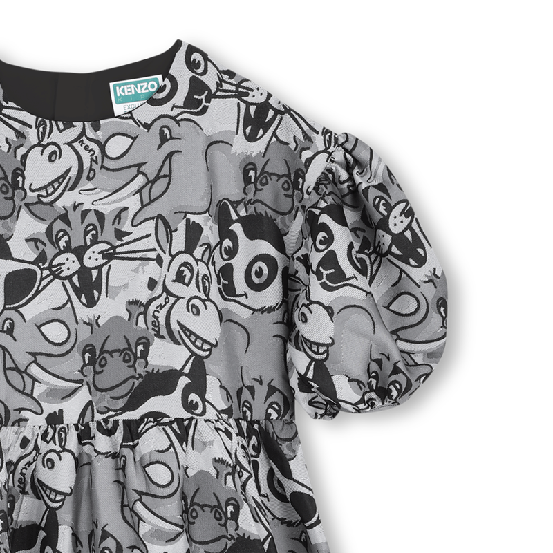 Jurk met ballonmouwen KENZO KIDS 
                        GIRL