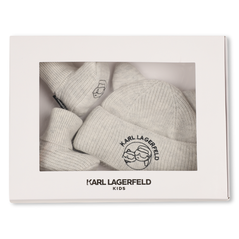 Muts en sloffen set KARL LAGERFELD KIDS 
                        UNISEX