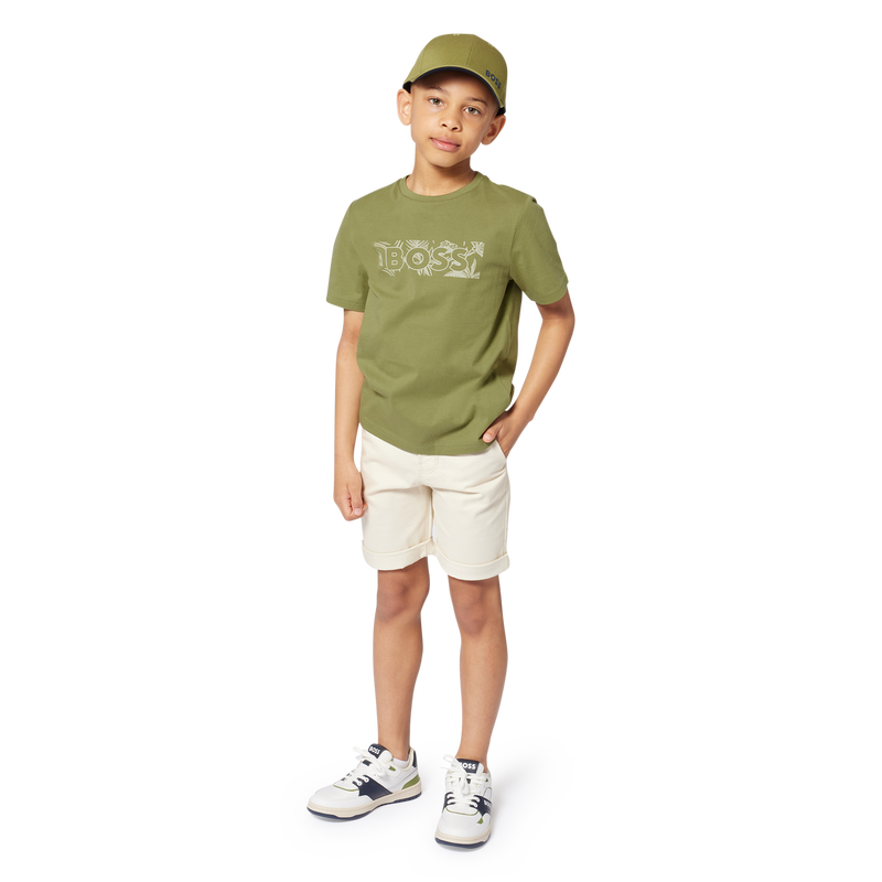 Gevoerde chino bermuda BOSS 
                        BOY