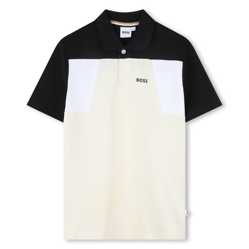 Polo met kleurblokken BOSS 
                        BOY