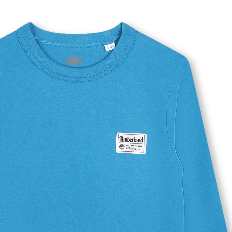 Effen T-shirt met label TIMBERLAND 
                        BOY