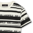 Gestreept T-shirt korte mouwen KARL LAGERFELD KIDS 
                    BOY