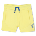 Fleece short met inzetstukken, STRO GEEL, hi-res