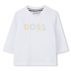 T-shirt met lange mouwen, WIT, hi-res