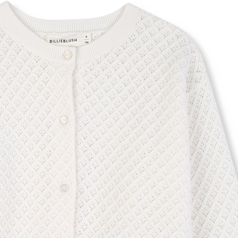 OPENGEWERKT GEBREID VEST BILLIEBLUSH 
                        GIRL