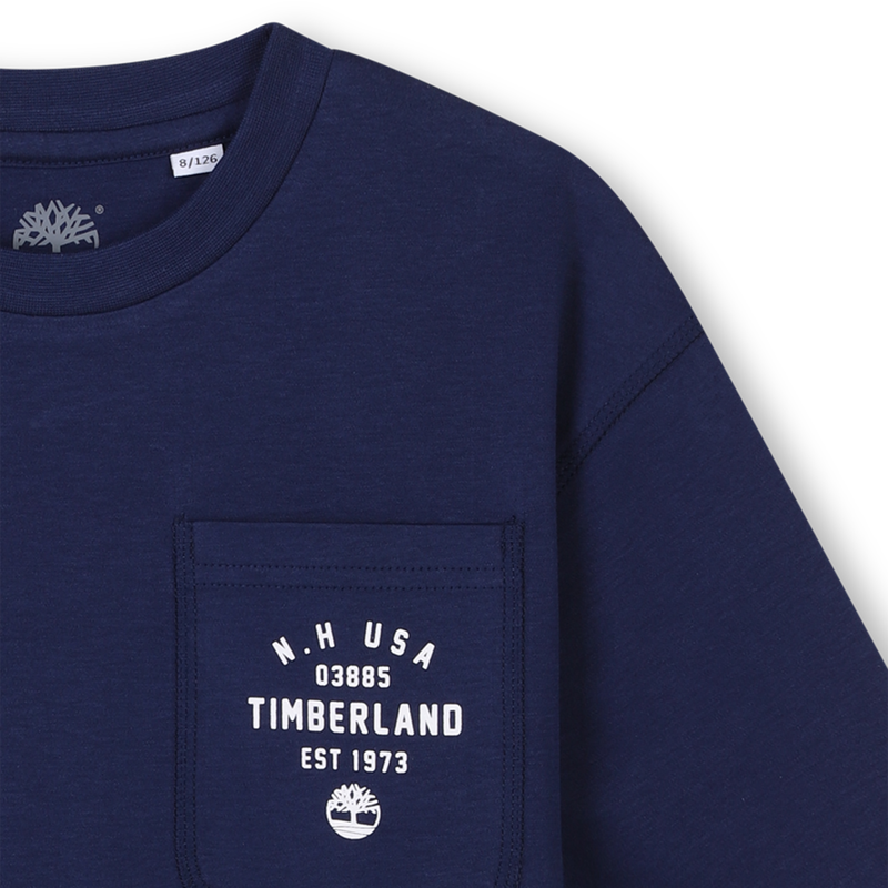 Wijd T-shirt met zakje TIMBERLAND 
                        BOY