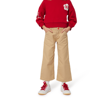 Fleece sweater van katoen KENZO KIDS GIRL