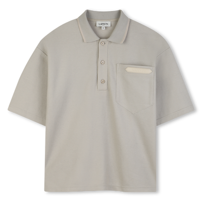 POLOSHIRT MET BORDUURSEL LANVIN BOY