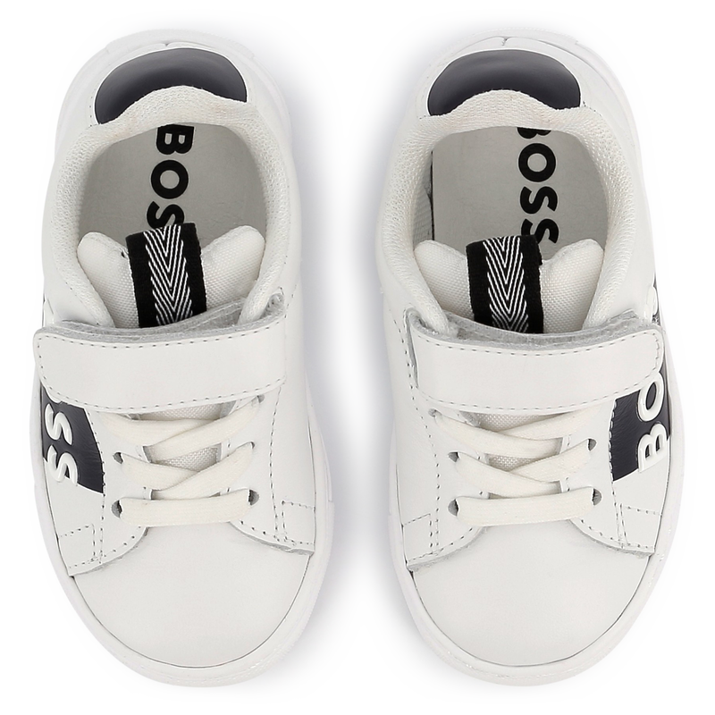 Leren sneakers in twee kleuren BOSS 
                        BOY