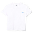 T-shirt met korte mouwen, WIT, hi-res