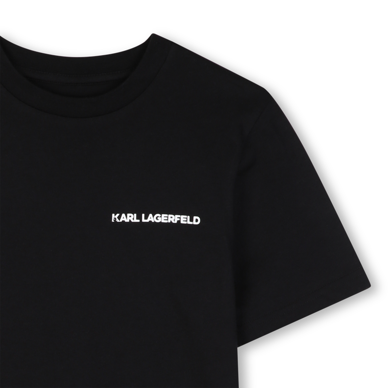 SET VAN 2 T-SHIRTS MET KORTE MOUWEN KARL LAGERFELD KIDS 
                        BOY