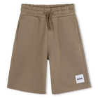Joggingbermuda, DONKER BEIGE, hi-res