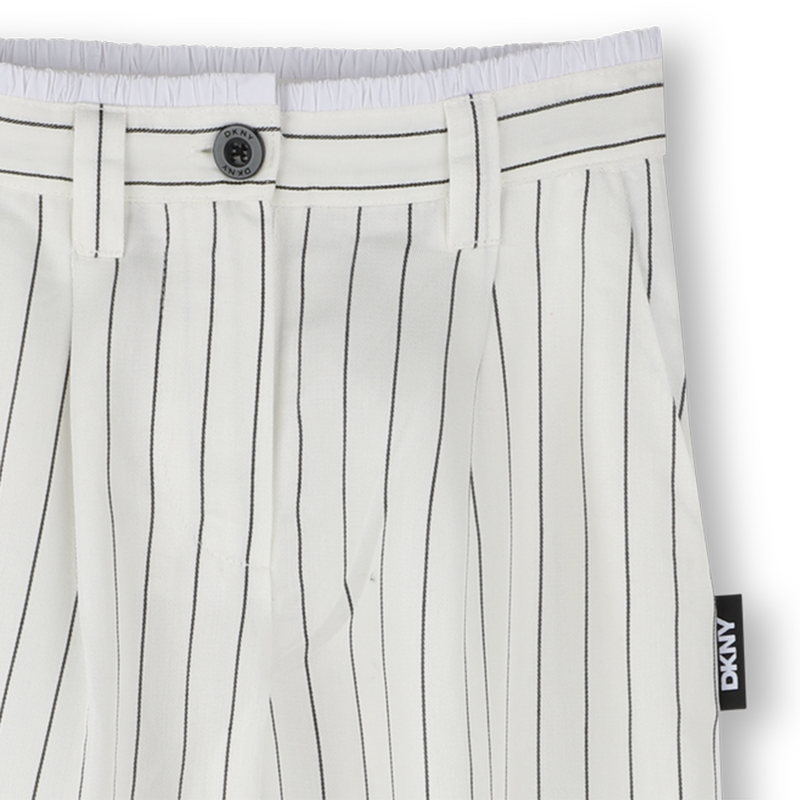 Wijde broek met streepjes DKNY 
                        GIRL
