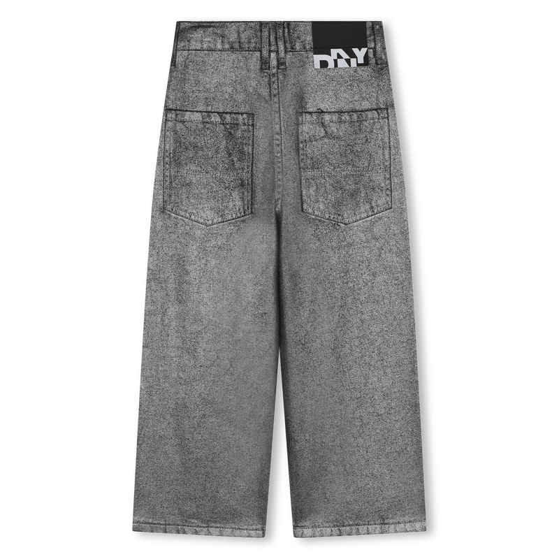 Brede jeans van katoen DKNY 
                        GIRL