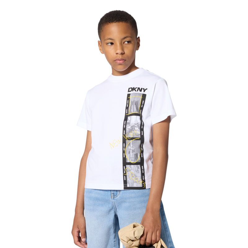 T-SHIRT MET KORTE MOUWEN DKNY 
                        BOY