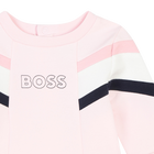 Uitlopende jurk van fleece BOSS 
                    GIRL