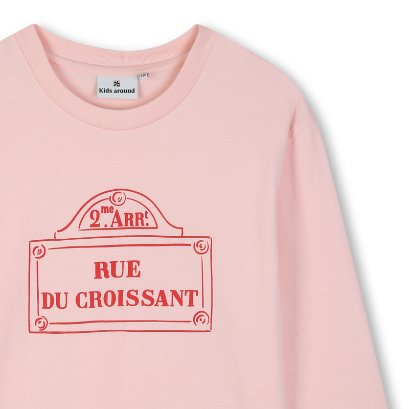 T-shirt met lange mouwen KIDS AROUND 
                        GIRL