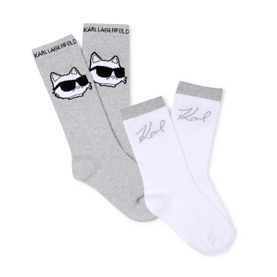 Set van 2 paar sokken KARL LAGERFELD KIDS GIRL