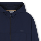 Hoodie met rits BOSS 
                    BOY