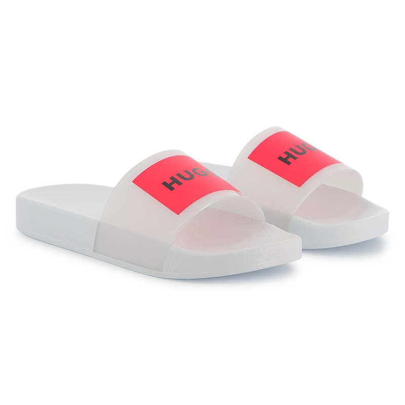 Slippers met badges HUGO 
                        GIRL