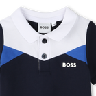 Polo met kleurblokken BOSS 
                    BOY