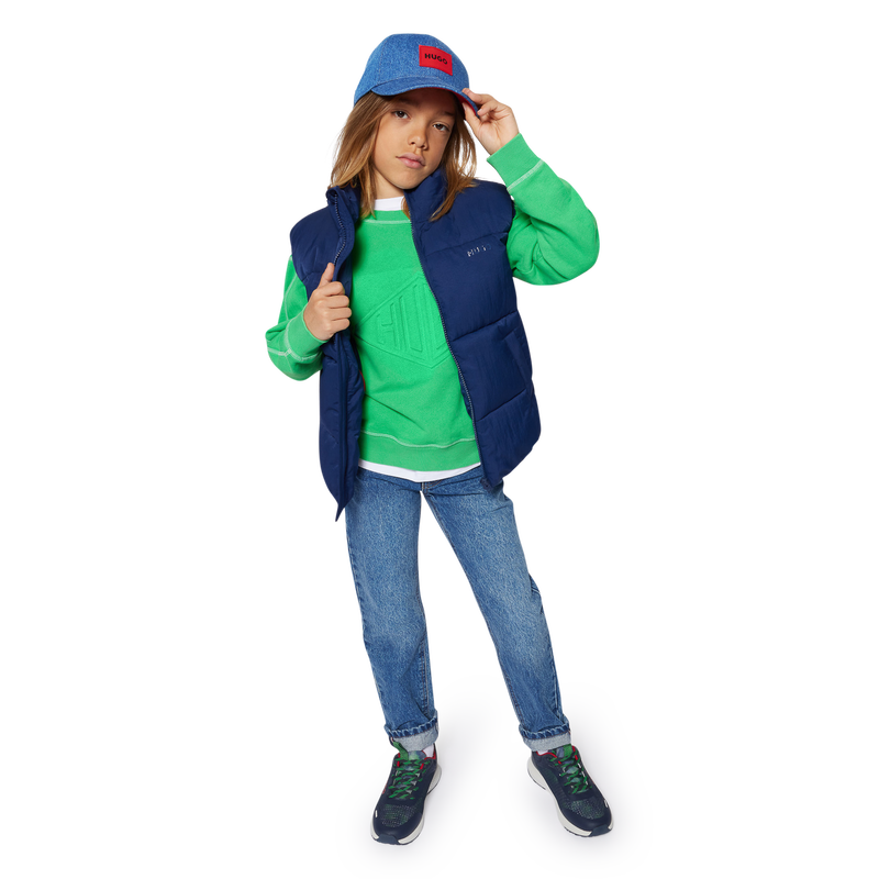 Sneakers met veters en print HUGO 
                        BOY