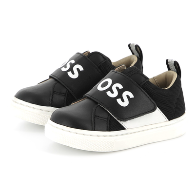 Leren sneakers met klittenband BOSS BOY