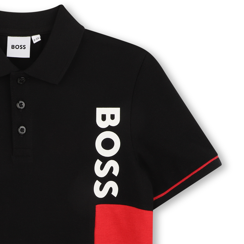 POLO MET KORTE MOUWEN BOSS 
                        JONGEN