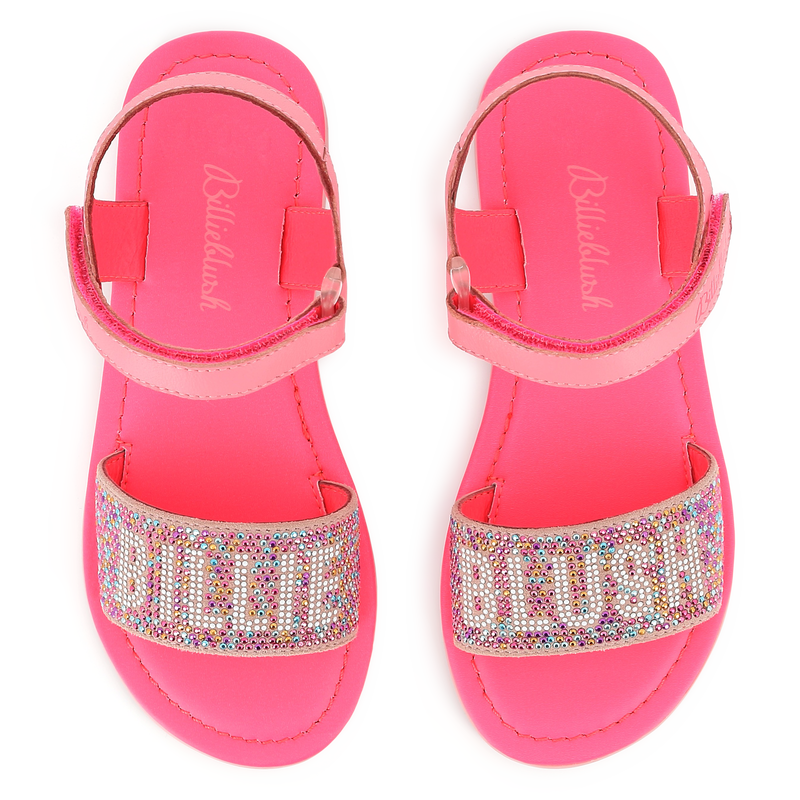 Leren sandalen met klittenband BILLIEBLUSH 
                        GIRL