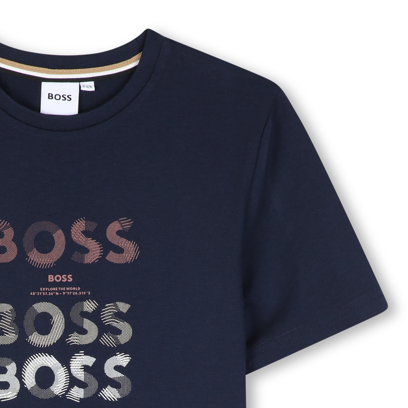 T-shirt met korte mouwen BOSS 
                        BOY