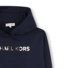 Fleece jurk met capuchon MICHAEL KORS 
                    GIRL