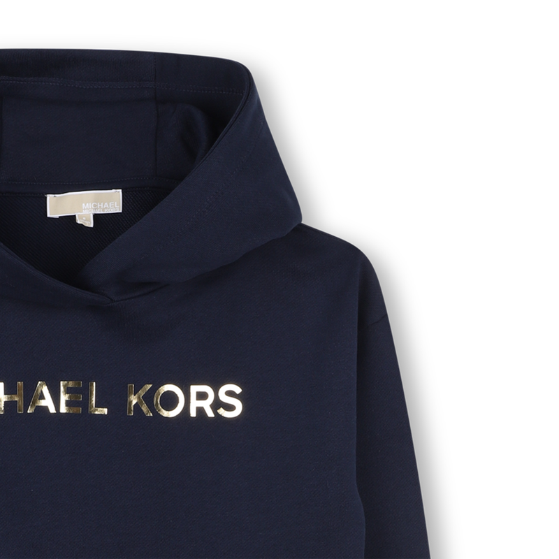 Fleece jurk met capuchon MICHAEL KORS 
                        GIRL