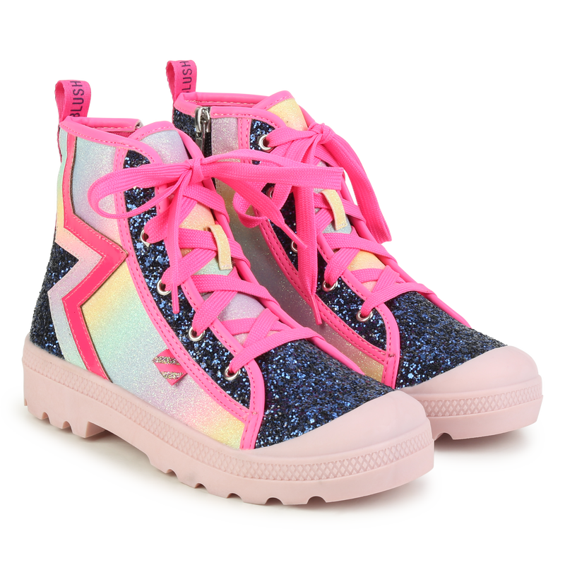 Laarzen met lovertjes (rits)