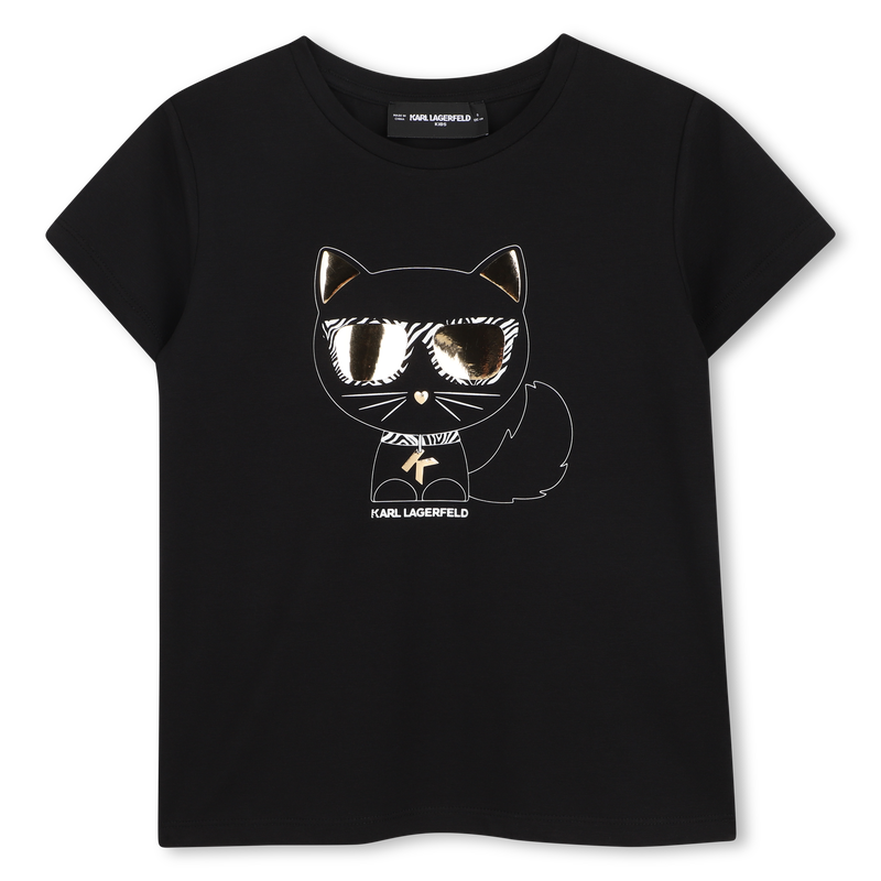 T-SHIRT ILLUSTRATIE CHOUPETTE KARL LAGERFELD KIDS 
                        GIRL