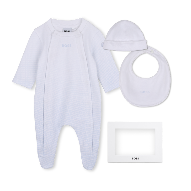 Pyjama set, muts en slabbetje BOSS 
                        JONGEN