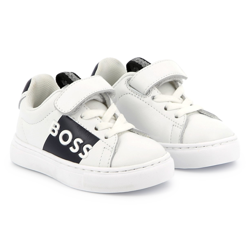 Leren sneakers in twee kleuren BOSS 
                        BOY