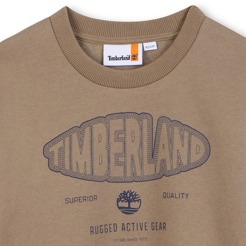 Sweatshirt van geborstelde fleece TIMBERLAND 
                        BOY