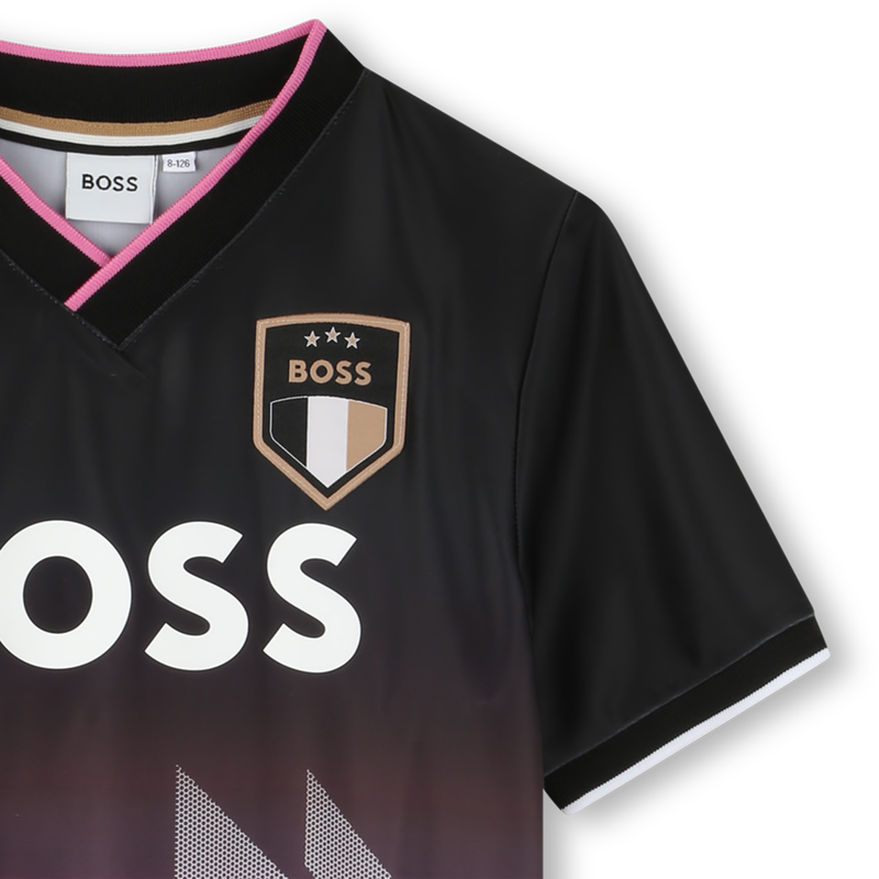 T-shirt V-hals en korte mouwen BOSS 
                        BOY