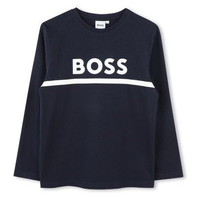T-SHIRT MET LANGE MOUWEN BOSS BOY