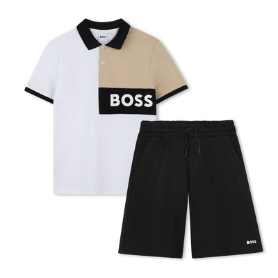 Katoenen polo en short BOSS BOY