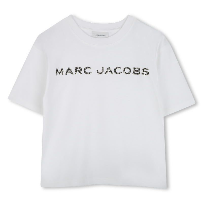 Katoenen T-shirt met strass MARC JACOBS 
                        GIRL