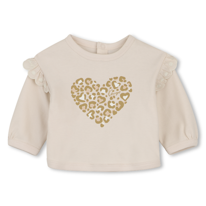 Set van sweatshirt, broek en knuffel KENZO KIDS 
                        MEISJE