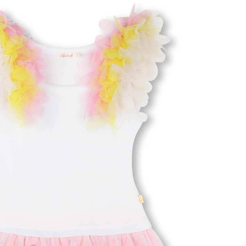 Strapless jurk twee materialen BILLIEBLUSH 
                        GIRL