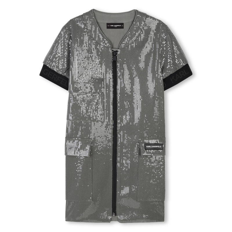 Jurk met korte mouwen KARL LAGERFELD KIDS 
                        GIRL