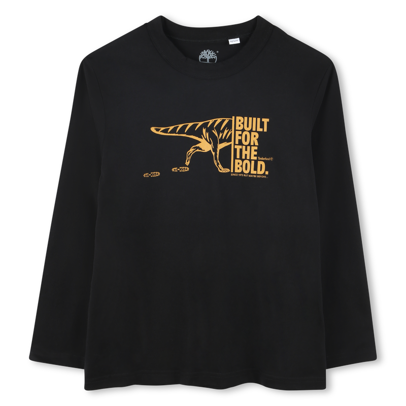 T-shirt met print en opschrift TIMBERLAND 
                        BOY